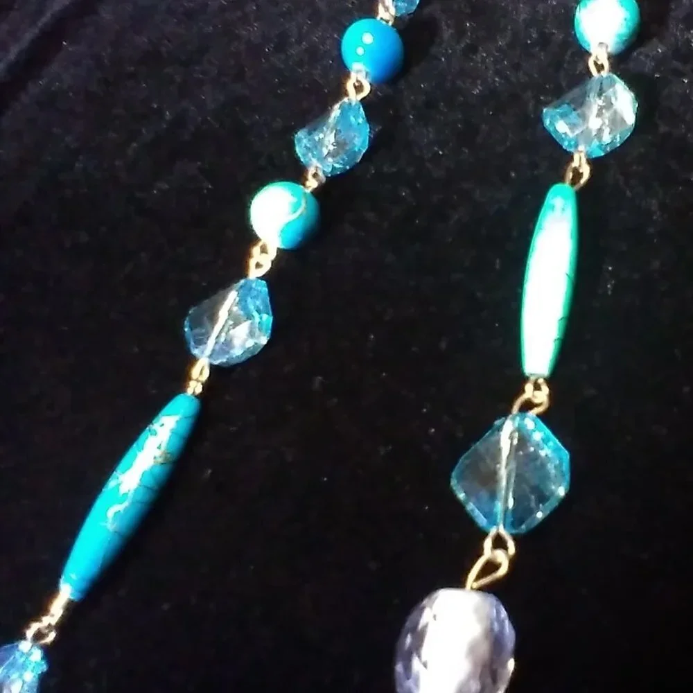 Beautiful Multi Beaded Necklace with Hearts